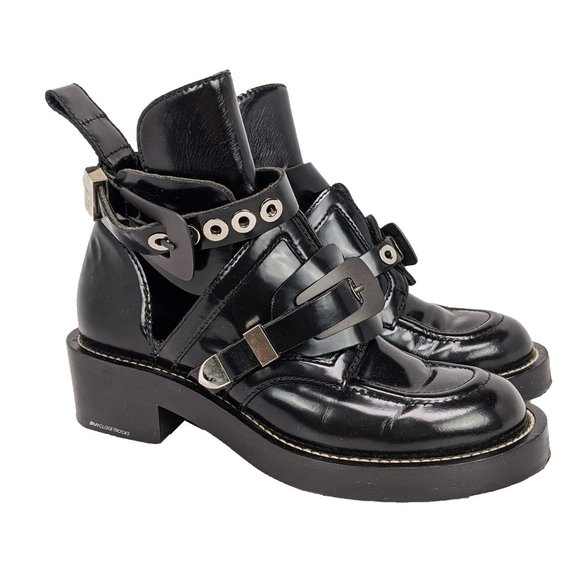 Balenciaga Shoes - SOLDBalenciaga Ceinture Buckle Cut Out Ankle Boots